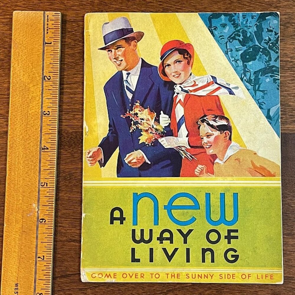 1932 Vintage Cookbook & Instructional:  'A New Way of Life' by the Kellogg Co.